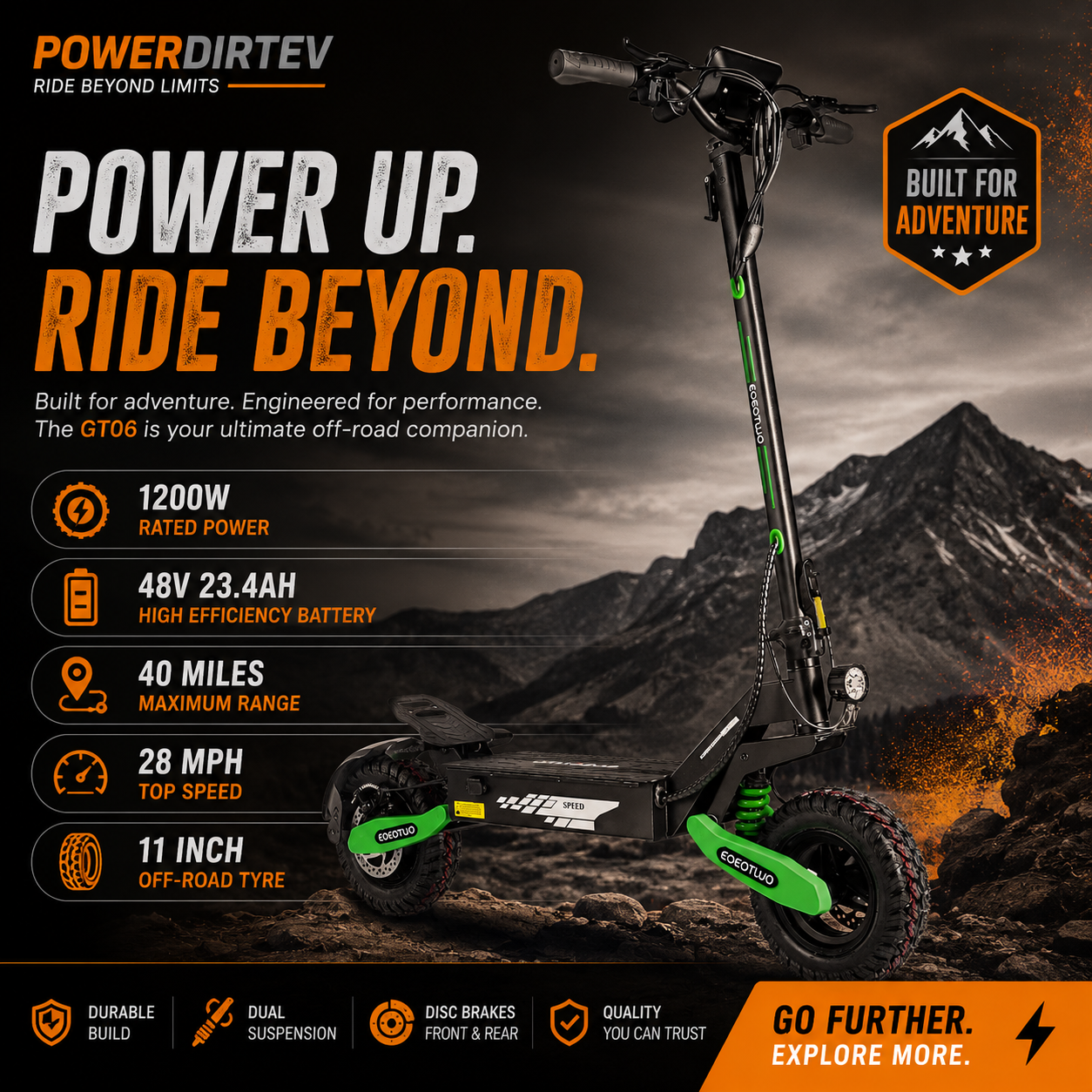 GT06 Electric Off Road Scooter