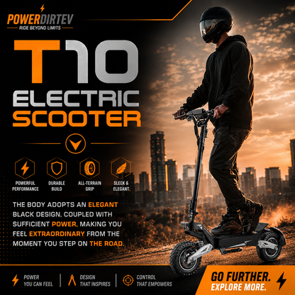 T10 Foldable Off‑Road E‑Scooter