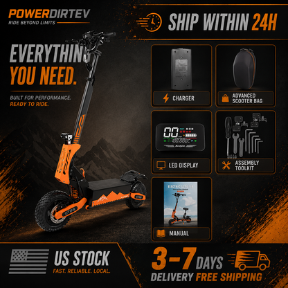 Arwibon 5600W Adult Electric Scooter Dual Motor Top Speed 46MPH,60V27AH, 11-inch Off-Road Tires Sport Folding eScooter