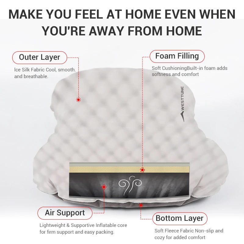 WESTTUNE Camping Inflatable Pillow